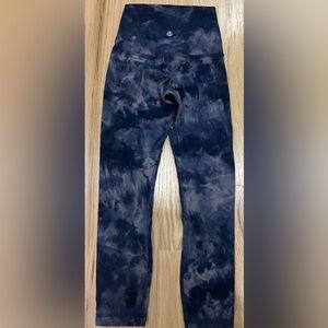 lululemon athletica Blue Tie-Dye Leggings